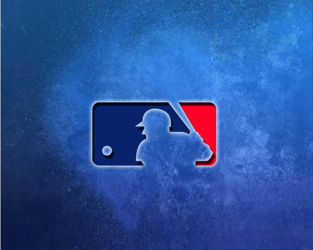 MLB Baseball League, MLB logo, batter silhouette, HD Desktop Wallpaper