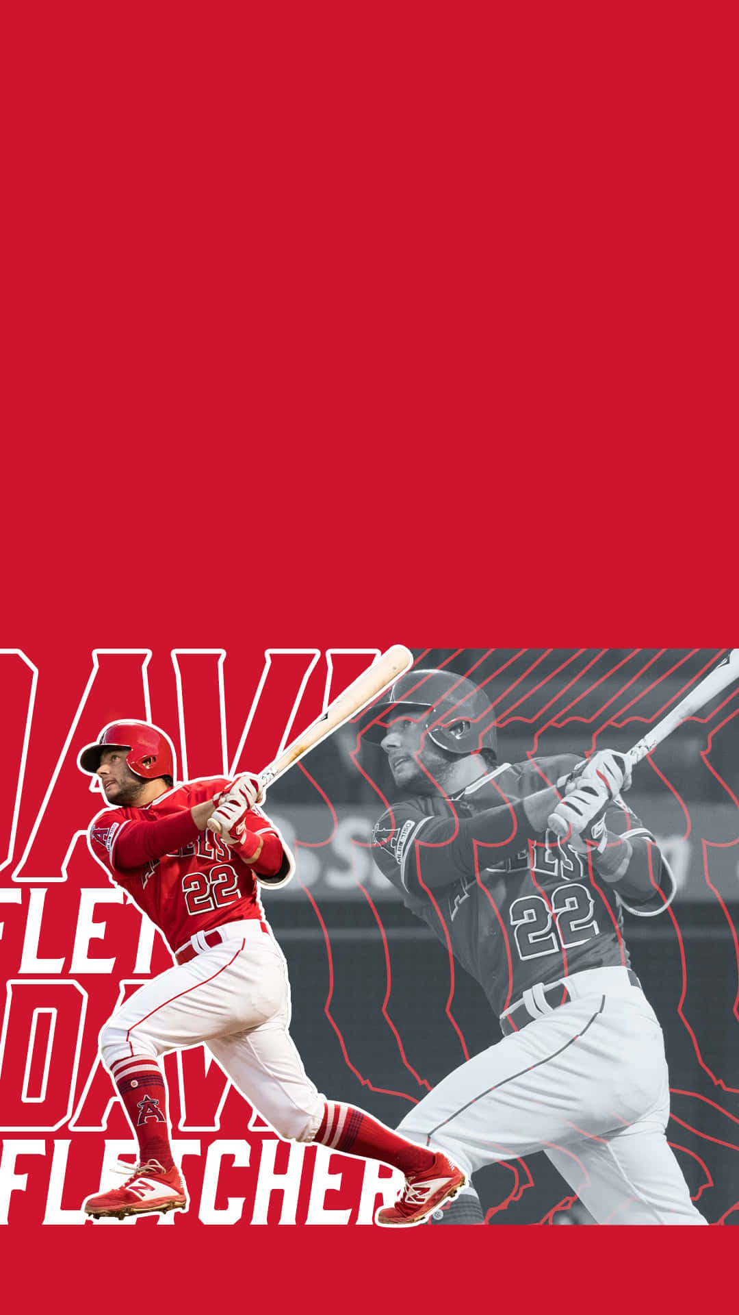 MLB Baseball League, red uniform, bold red background, Full HD Phone Wallpaper