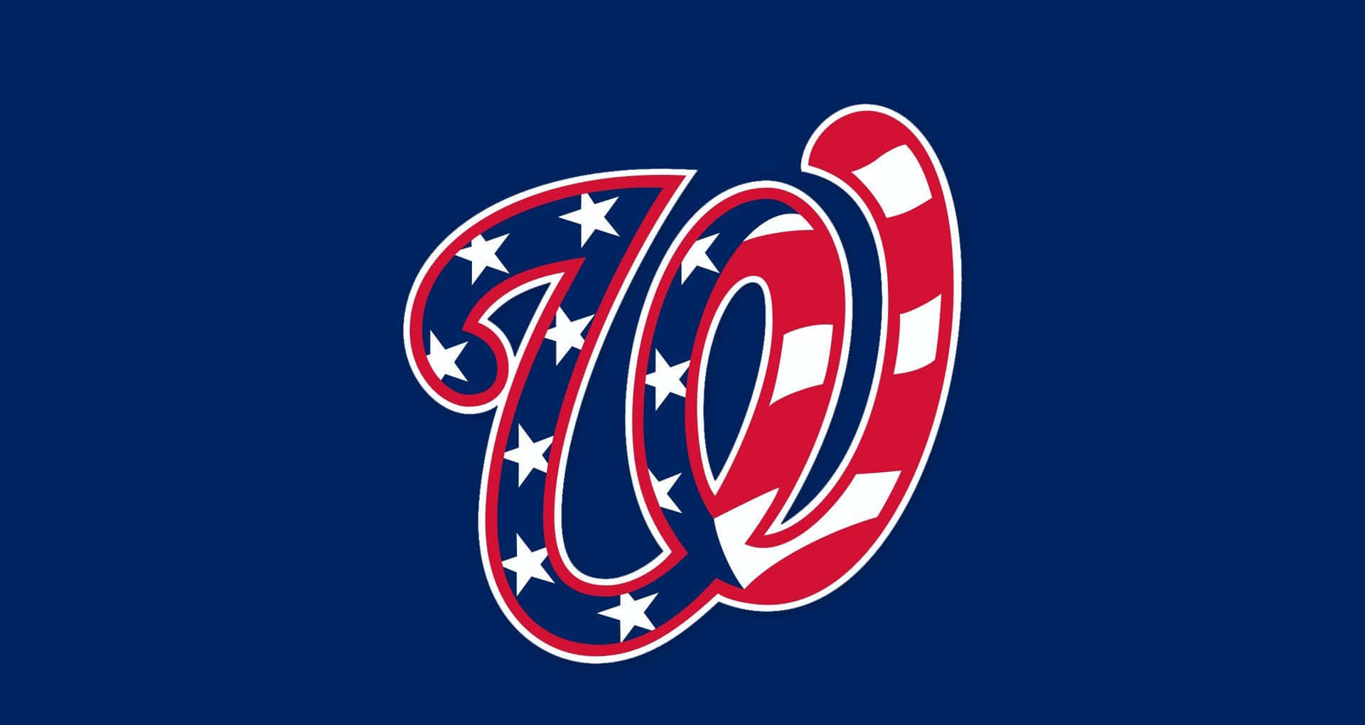 MLB Teams, W logo, red white and blue, Full HD Desktop Wallpaper