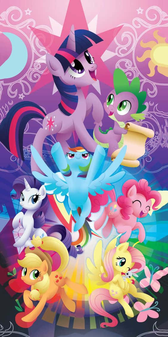 Mlp Phone, colorful manes, expressive eyes, SD Phone Wallpaper