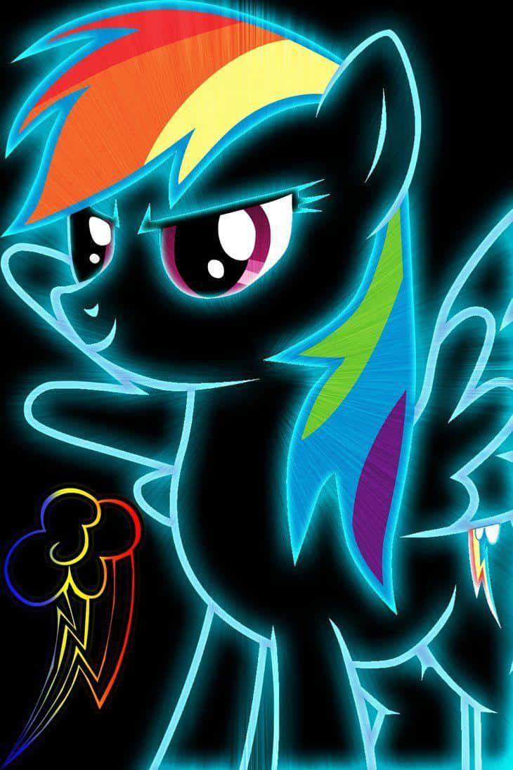Mlp Phone, neon-lit, cartoon pony, SD Phone Wallpaper