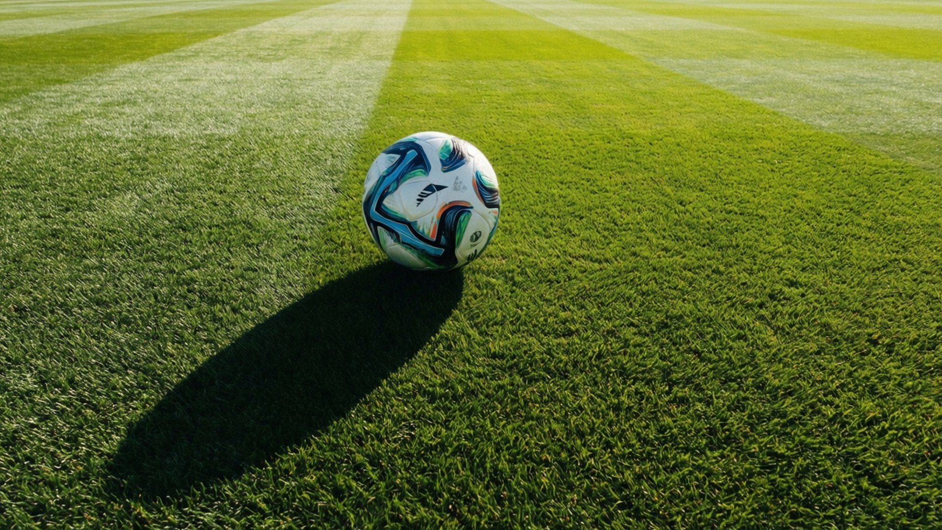 MLS, soccer ball, vibrant green mowed turf, Full HD Desktop Wallpaper