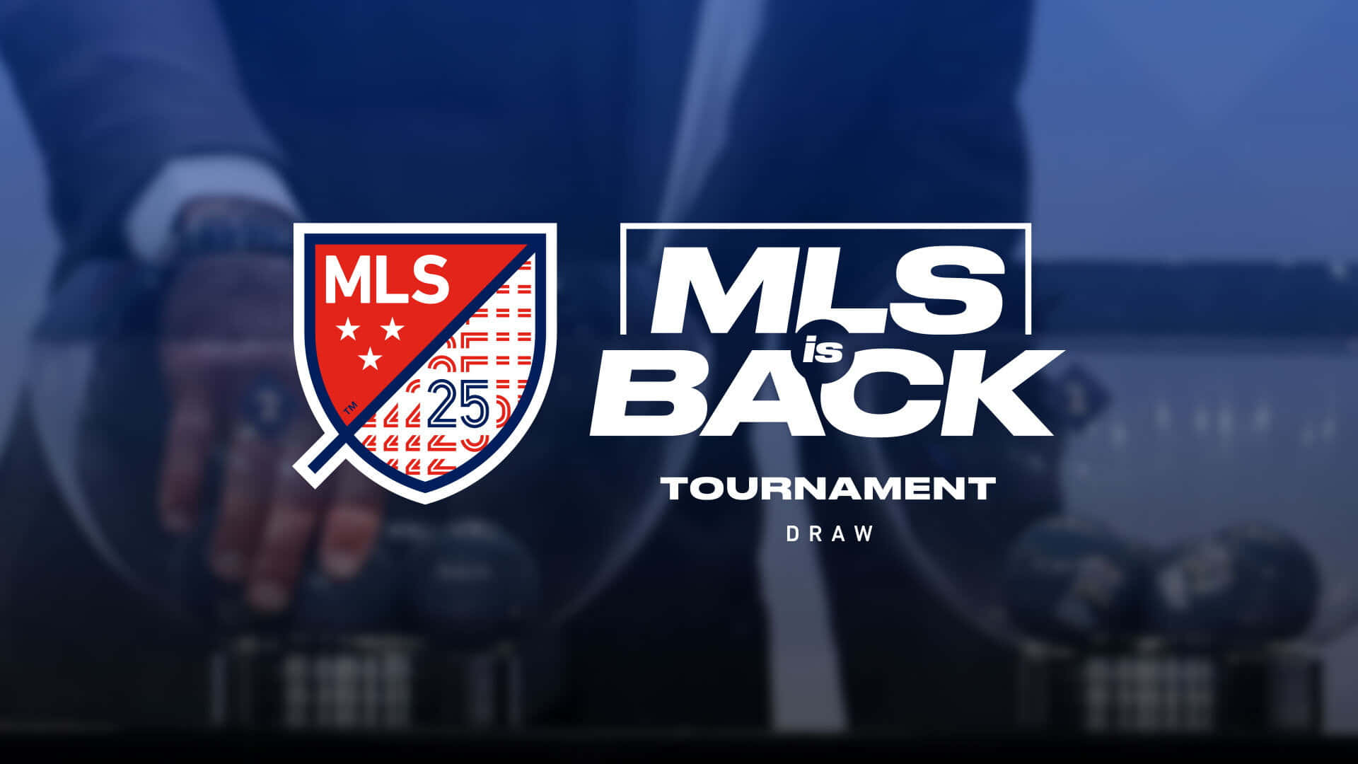 MLS 25, tournament draw, blue background, Full HD Desktop Wallpaper