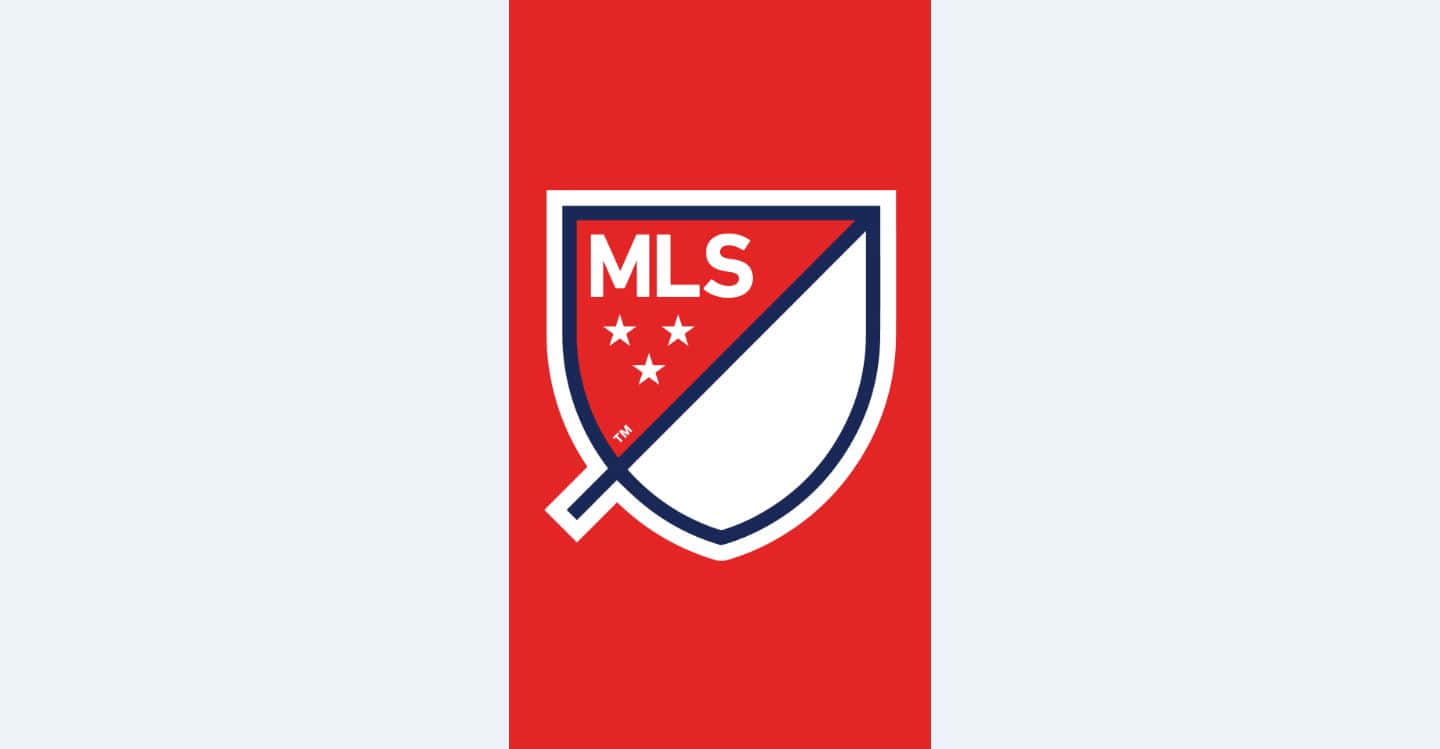 MLS logo, shield shape, three stars, HD Desktop Wallpaper