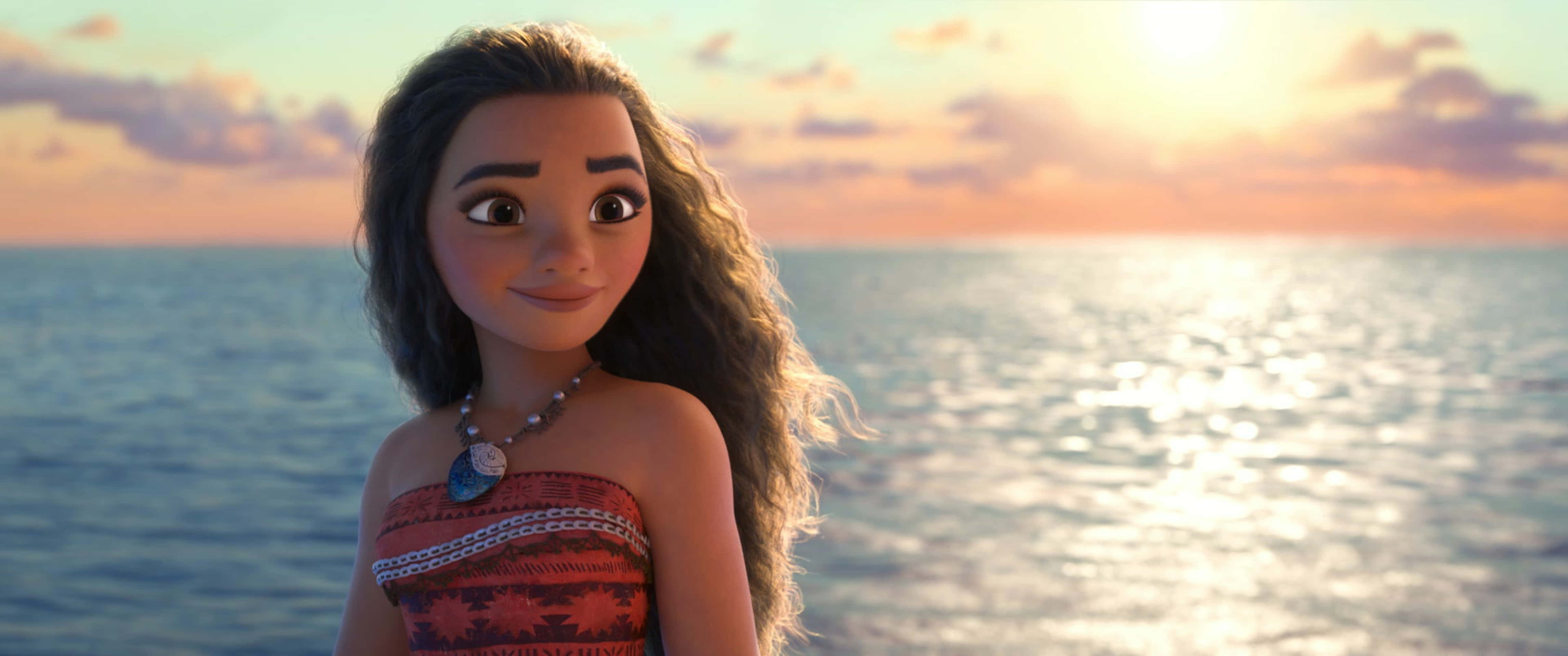 Moana, ocean, sunset, 4K Desktop Wallpaper