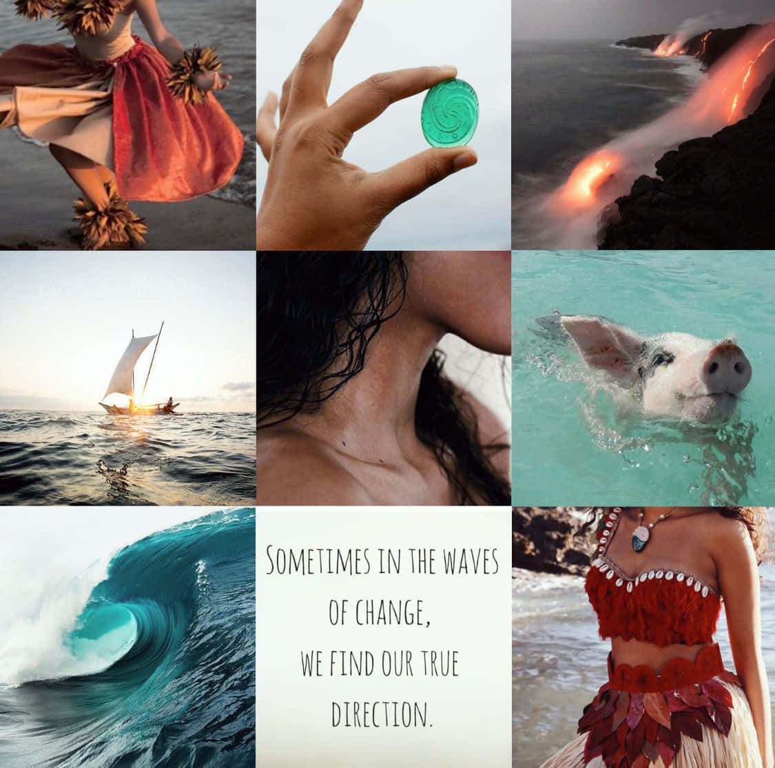 Moana, ocean scenes, dancers, SD Desktop Wallpaper