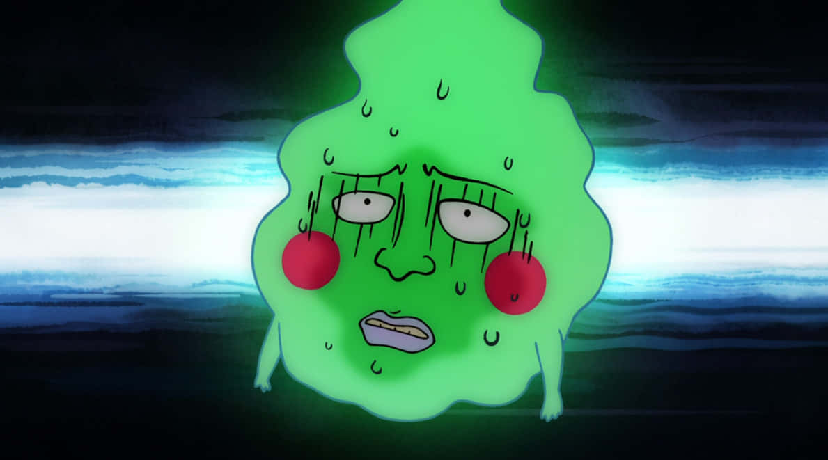 Mob Psycho 100, Ekubo, glowing green, SD Desktop Wallpaper
