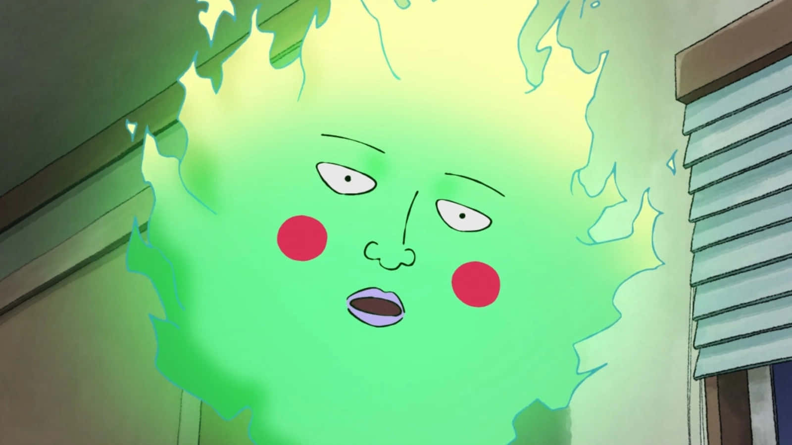 Mob Psycho 100, Ekubo, green ghostly anime character, HD Desktop Wallpaper