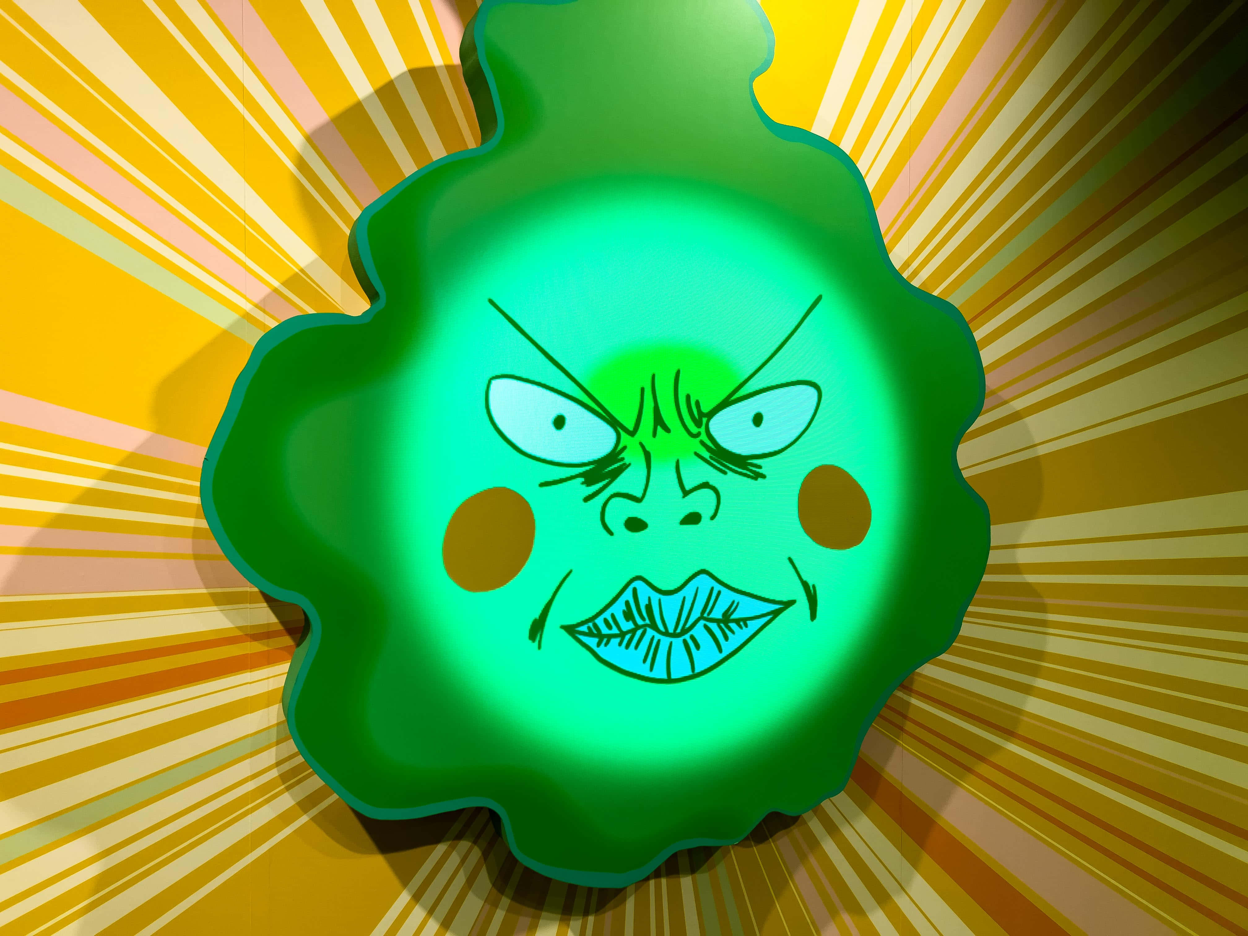 Mob Psycho 100, Ekubo, green angry face, 4K Desktop Wallpaper