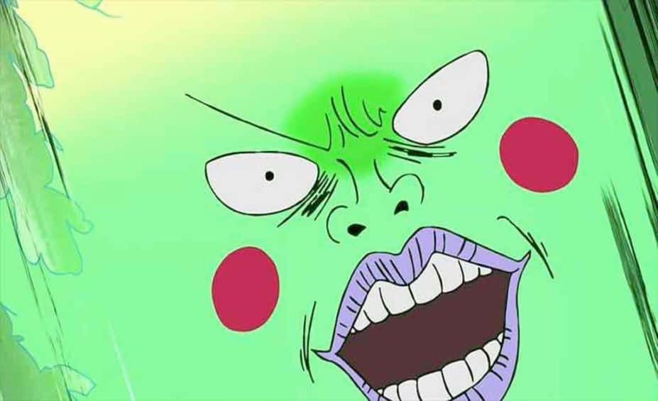 Mob Psycho 100, Ekubo, green face, SD Desktop Wallpaper