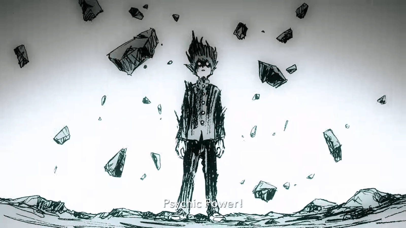 Mob Psycho 100, Psychic Power!, stylized anime character, HD Desktop Wallpaper