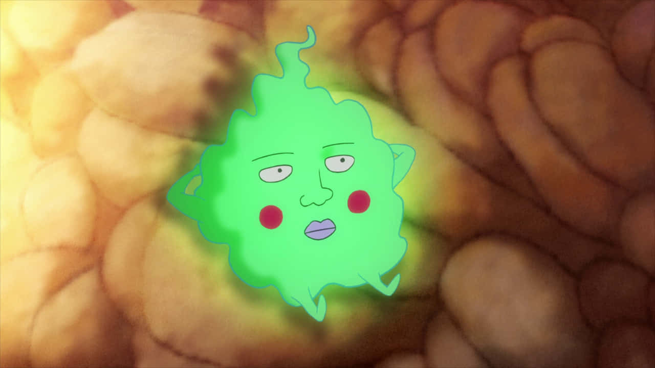 Mob Psycho 100, Ekubo, glowing green, HD Desktop Wallpaper