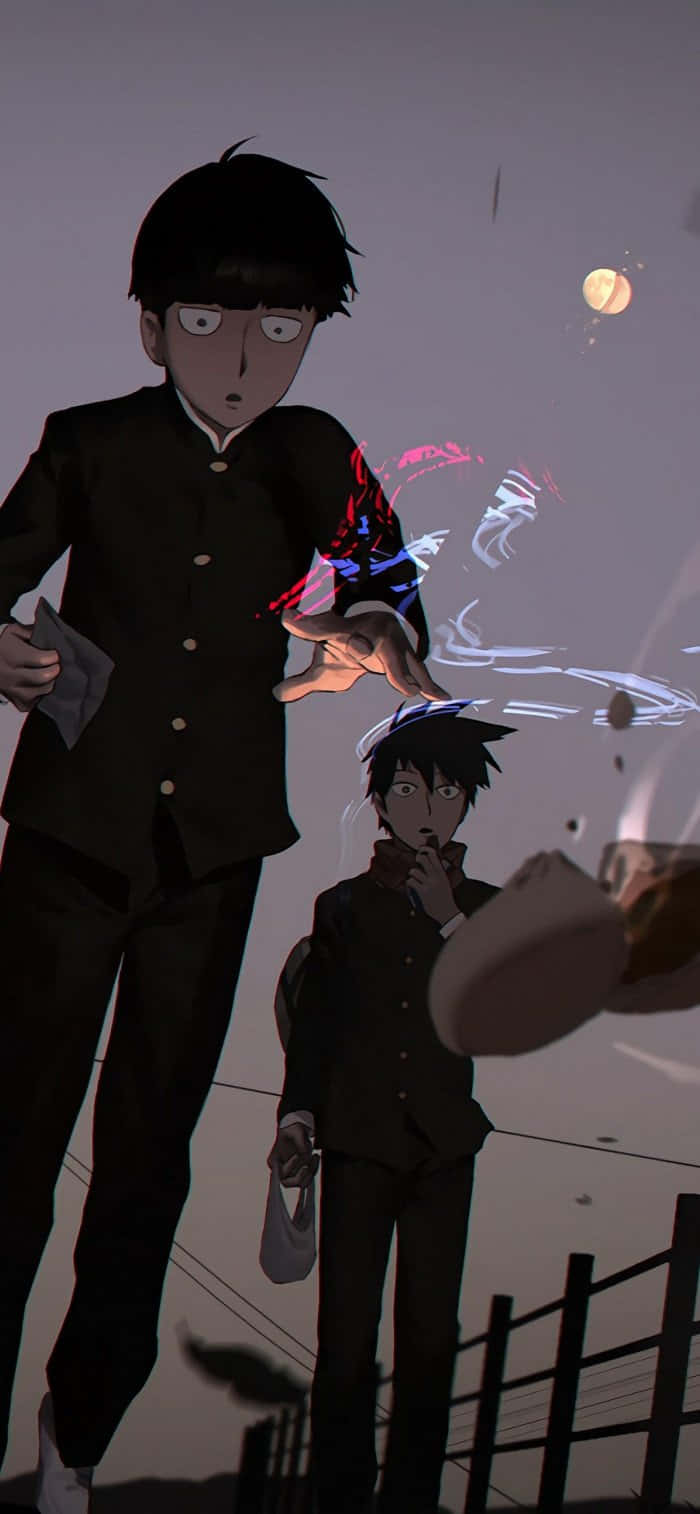 Mob Psycho 100, iPhone, dusk, HD Phone Wallpaper