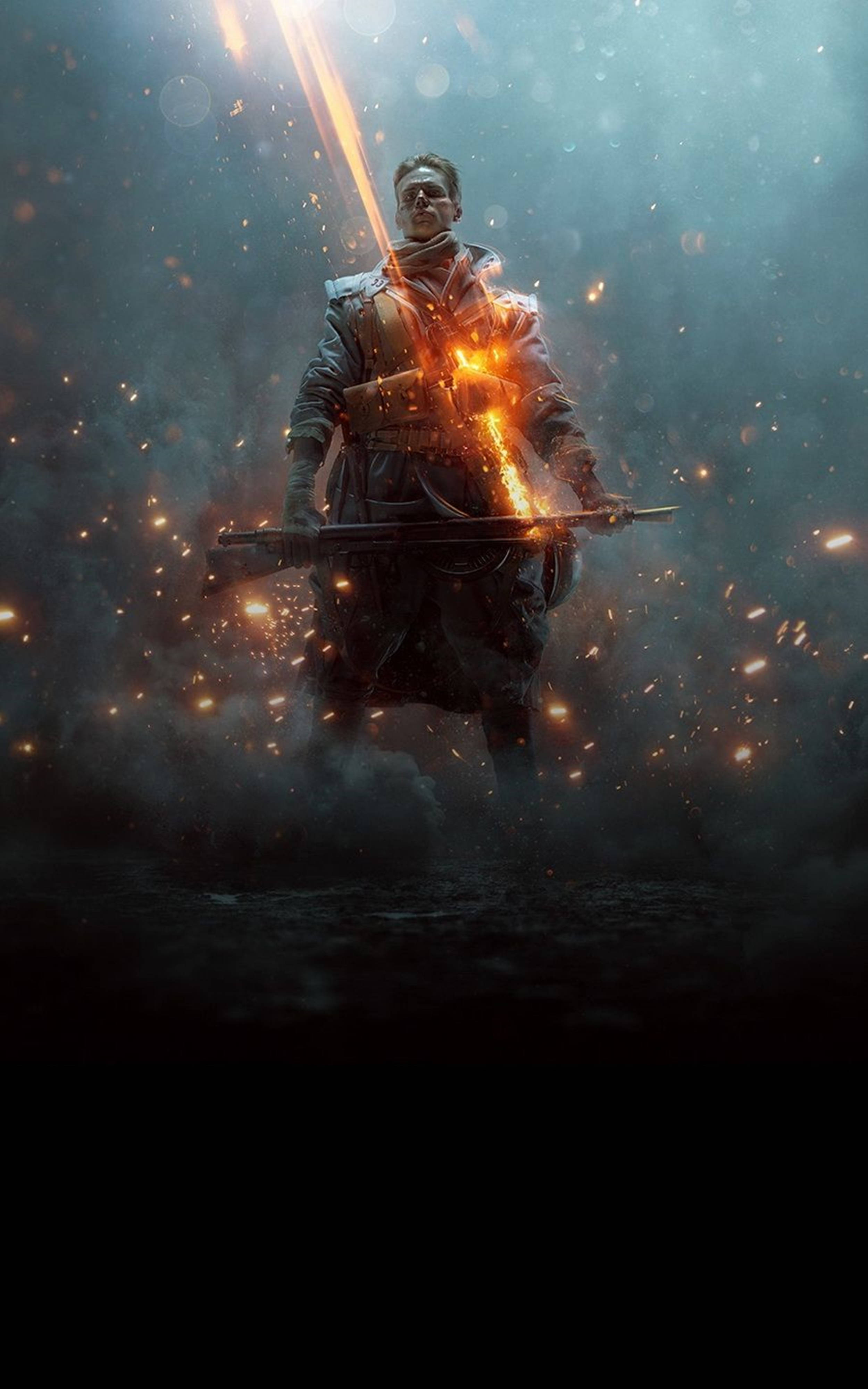 Mobile 4K, warrior, dark mist, 4K Phone Wallpaper