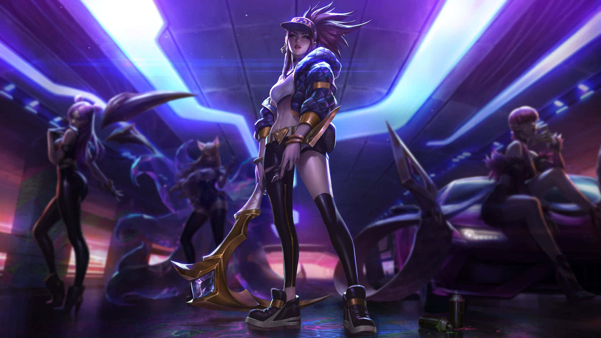 anime warrior, spiky hair, golden axe, Full HD Desktop Wallpaper