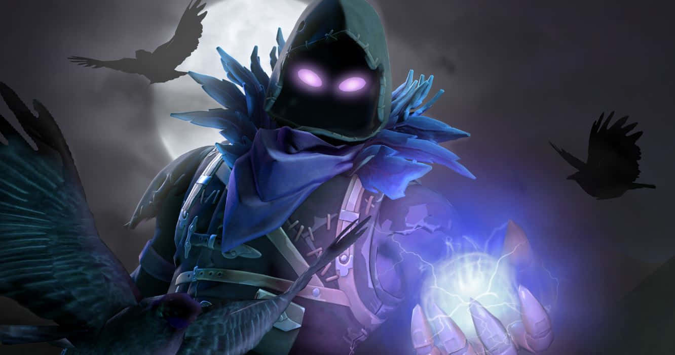 mobile gaming, hooded dark figure, glowing purple eyes, HD Desktop Wallpaper