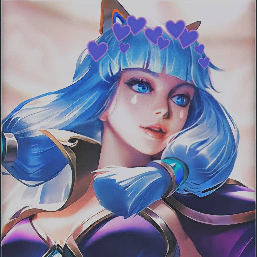 Mobile Legends Guinevere, amethyst dance, blue-haired, SD Desktop Wallpaper