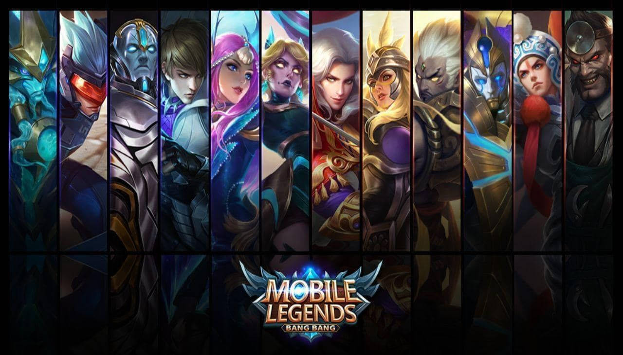 Mobile Legends, logo, characters, HD Desktop Wallpaper
