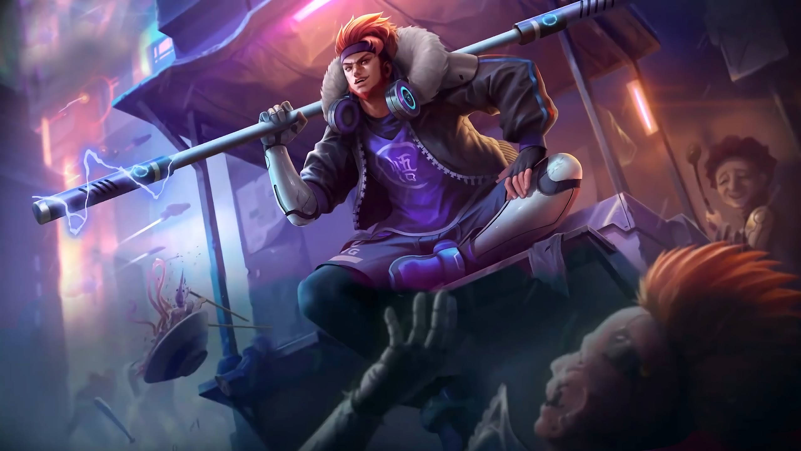 Mobile Legends, hero Sun, orange hair, 2K Desktop Wallpaper