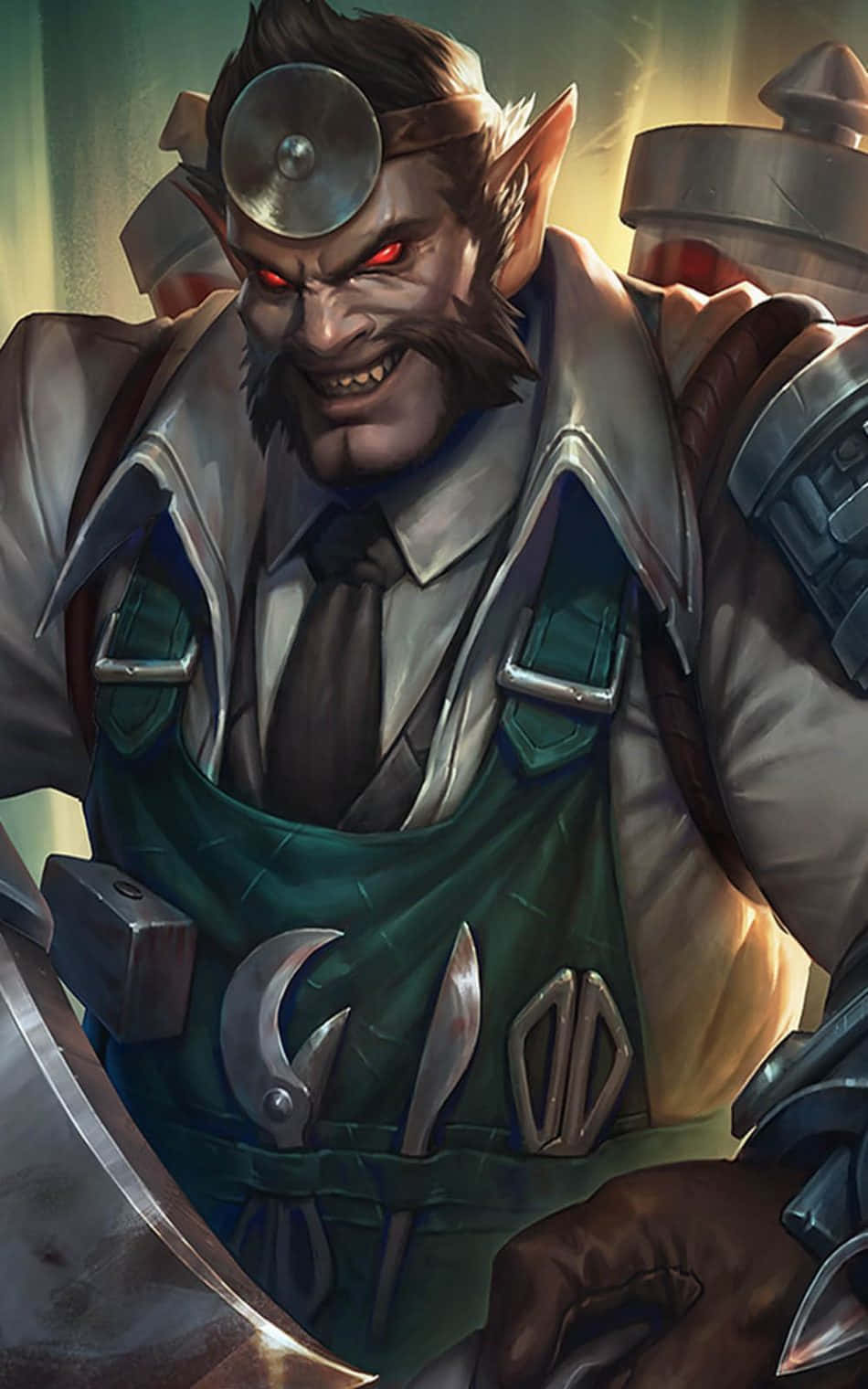 Mobile Legends Roger, goblin, red eyes, HD Phone Wallpaper