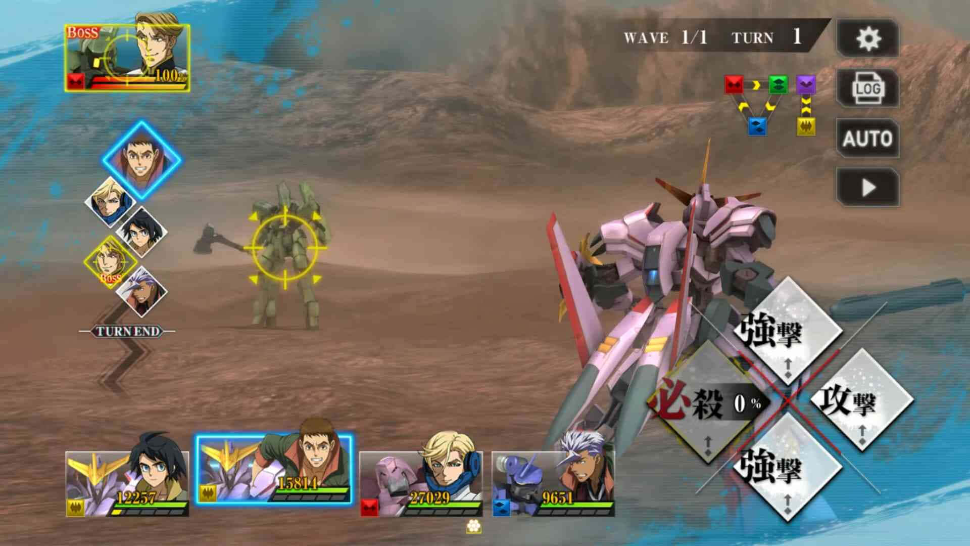 Mobile Suit Gundam Iron-blooded Orphans, pink and white mech, green enemy mech, Full HD Desktop Wallpaper