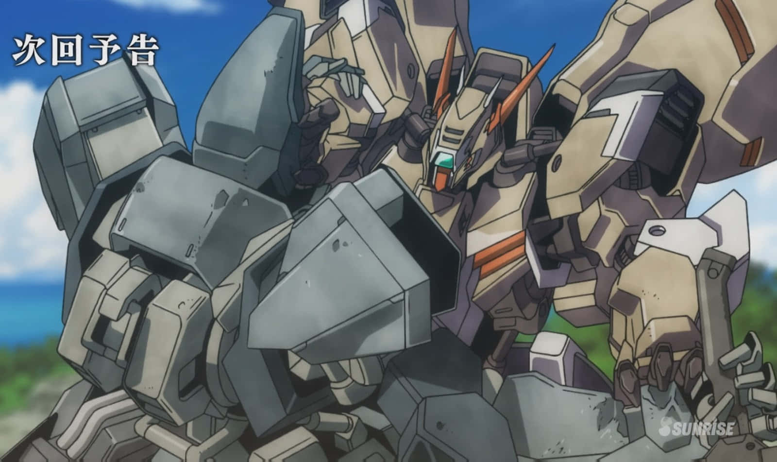 Mobile Suit Gundam Iron-blooded Orphans, beige, gray, HD Desktop Wallpaper