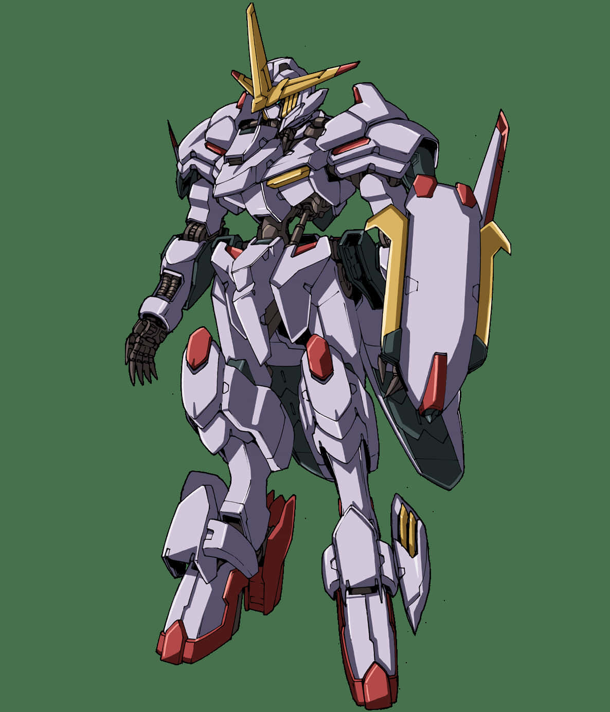 Mobile Suit Gundam Iron-blooded Orphans, white red and gold, angular armor, HD Phone Wallpaper