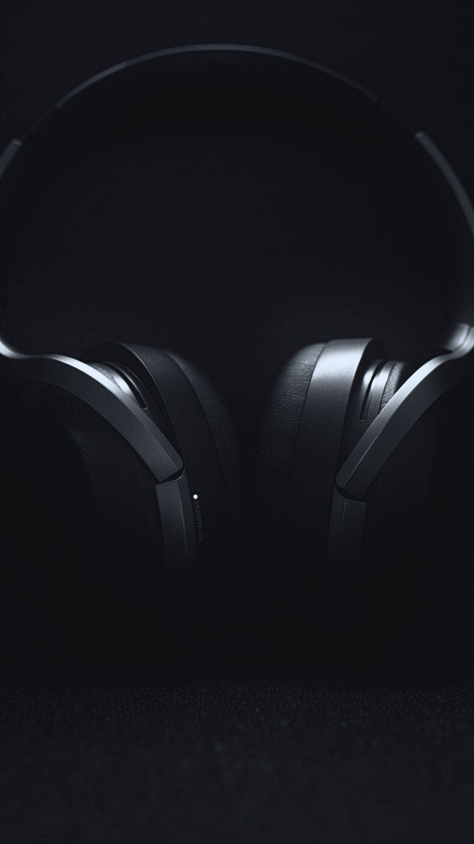 black iPhone 6 Plus, over-ear headphone, metallic frame, HD Phone Wallpaper