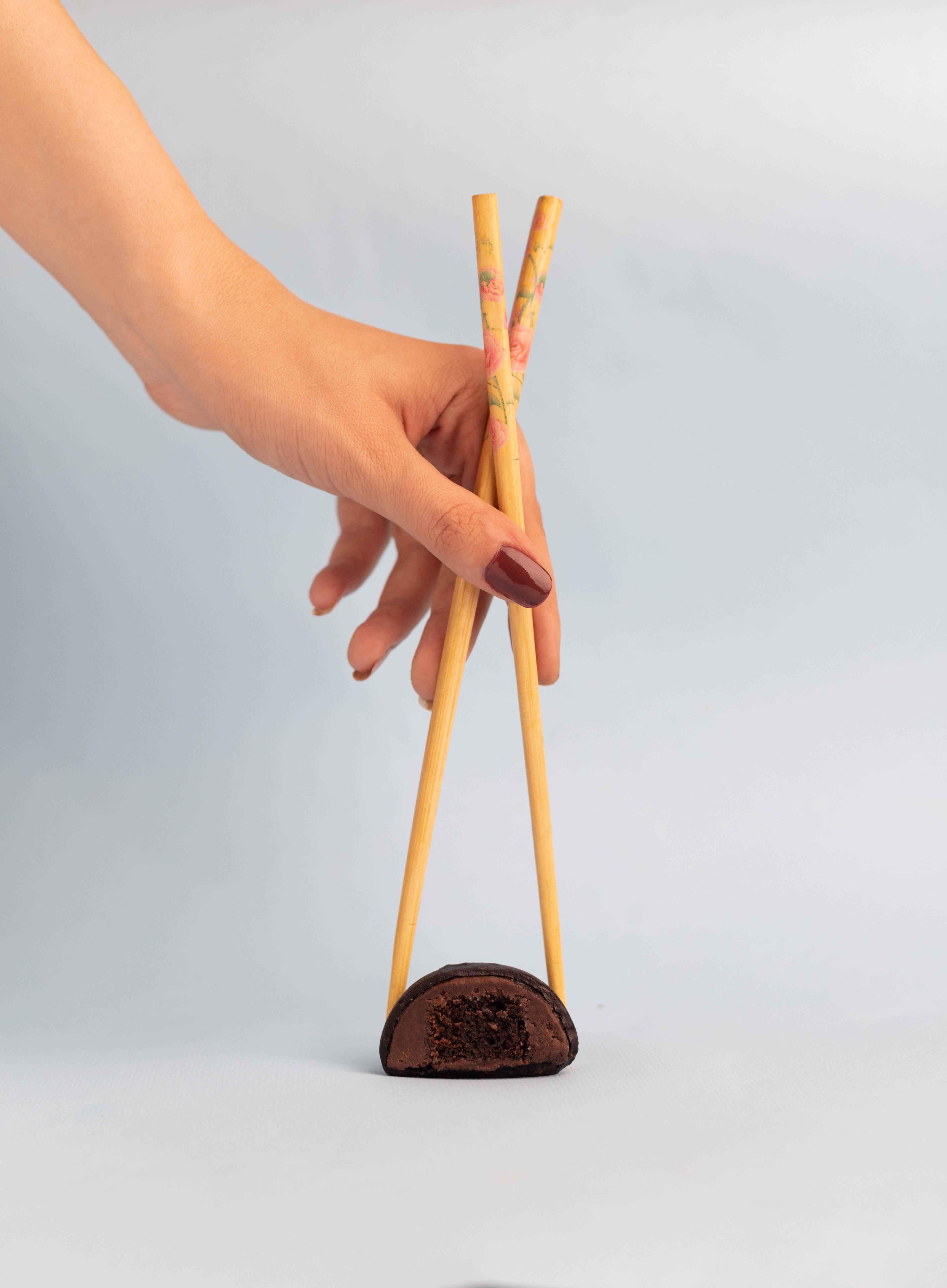 modern mochi, chopsticks, floral chopsticks, 5K Phone Wallpaper
