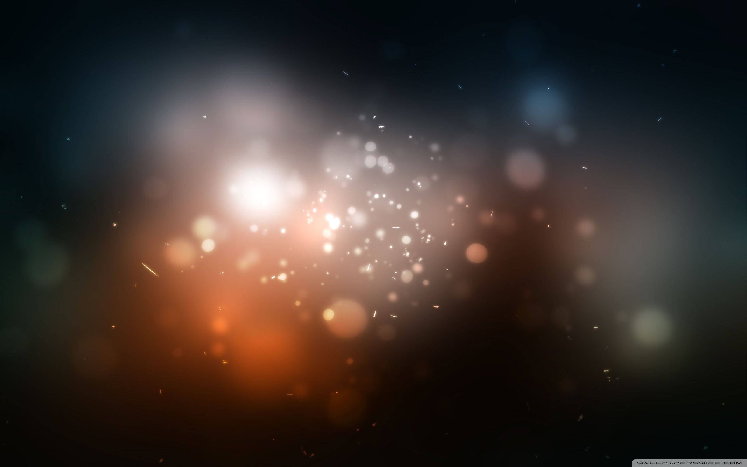 Modern Art, star clusters, warm light, 2K Desktop Wallpaper