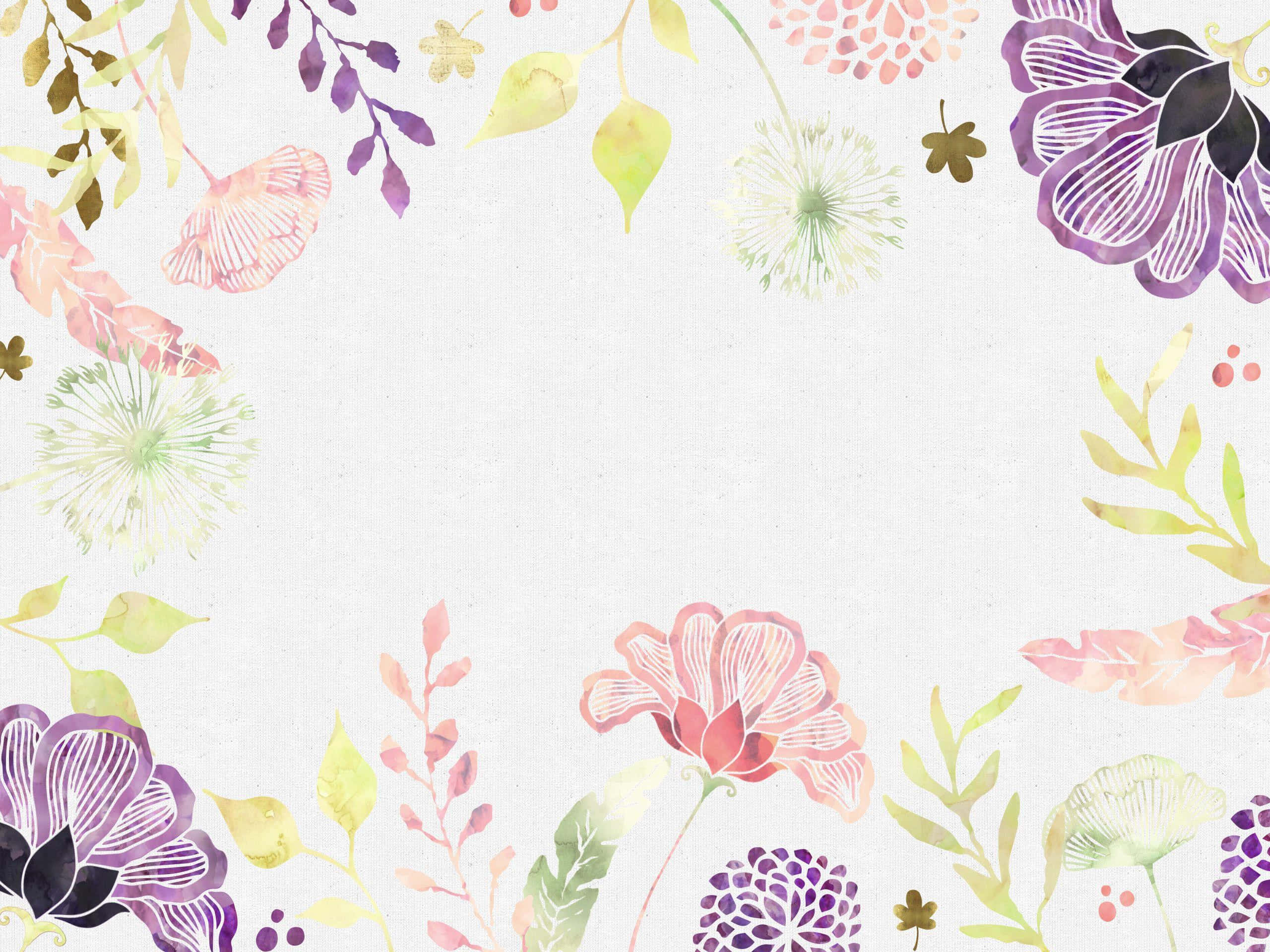 pastel floral background, pink, purple, 2K Desktop Wallpaper