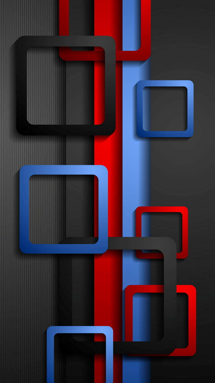 iPhone, red, blue, HD Phone Wallpaper