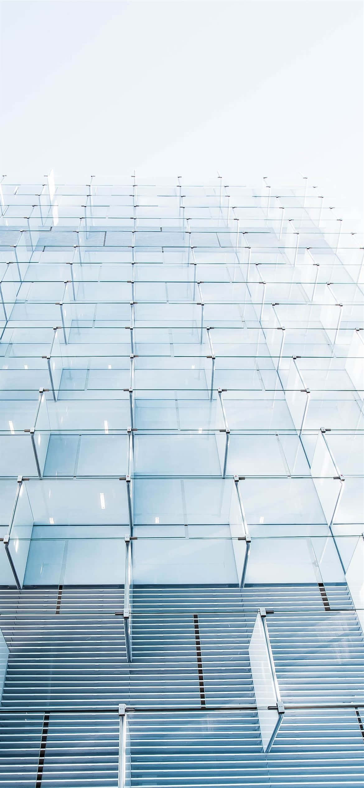 Modern iPhone, glass panels, geometric patterns, Full HD Phone Wallpaper
