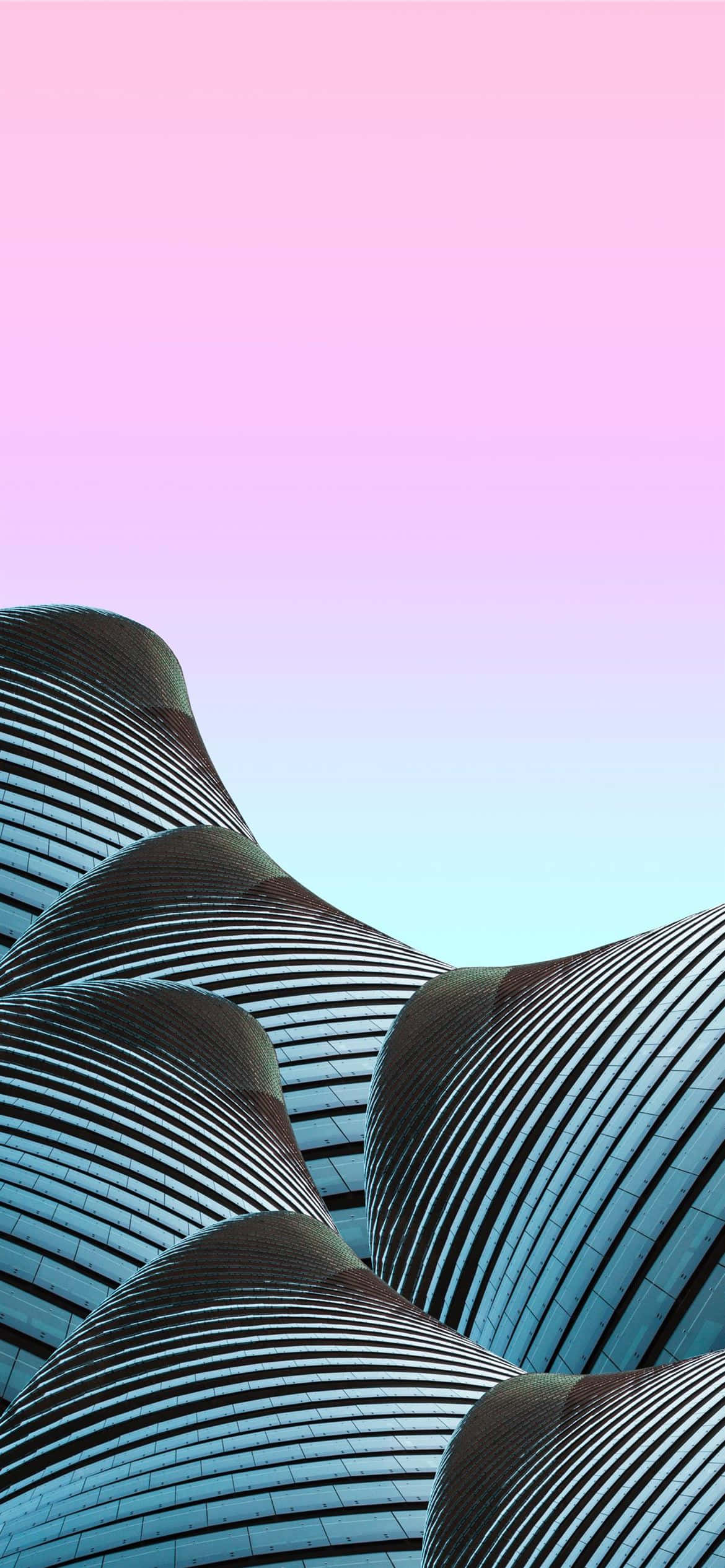 modern iPhone, futuristic buildings, curved glass facades, Full HD Phone Wallpaper