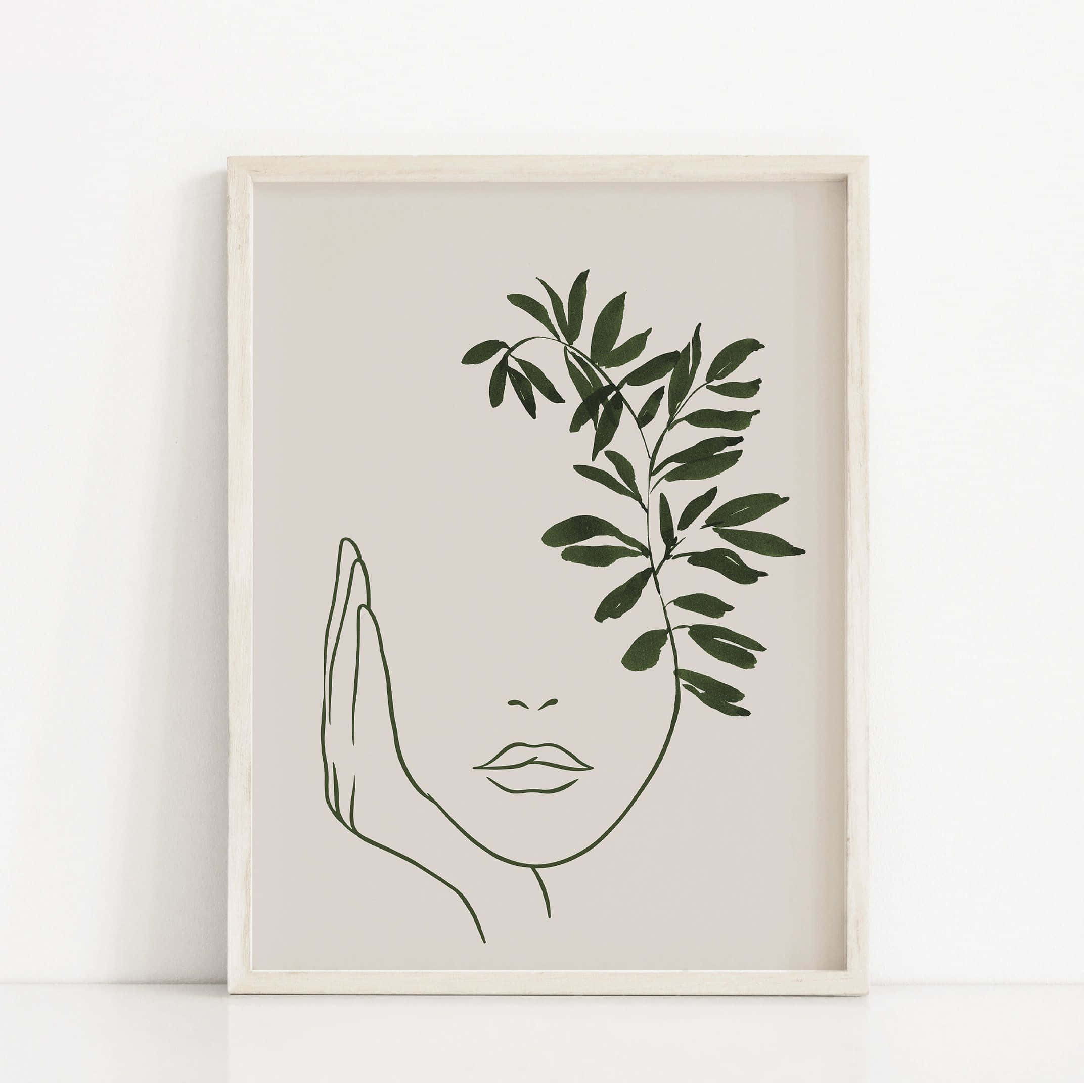 Modern Minimalist Art, minimalist line art, face, Full HD Desktop Wallpaper