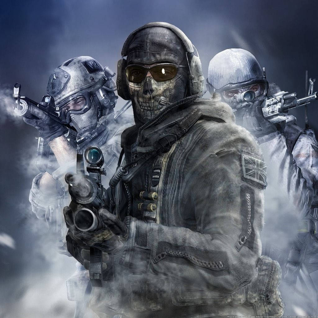 Modern Warfare, masked operators, tactical gear, SD Desktop Wallpaper