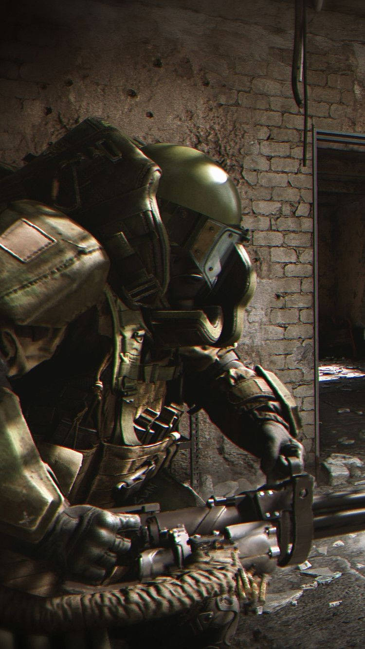 Modern Warfare, heavy armored soldier, tactical gear, HD Phone Wallpaper