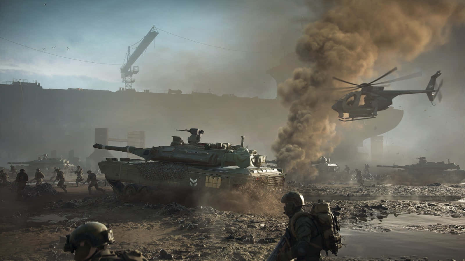 Battlefield vehicles, Military Vehicles in Battle Formation, tanks, HD Desktop Wallpaper