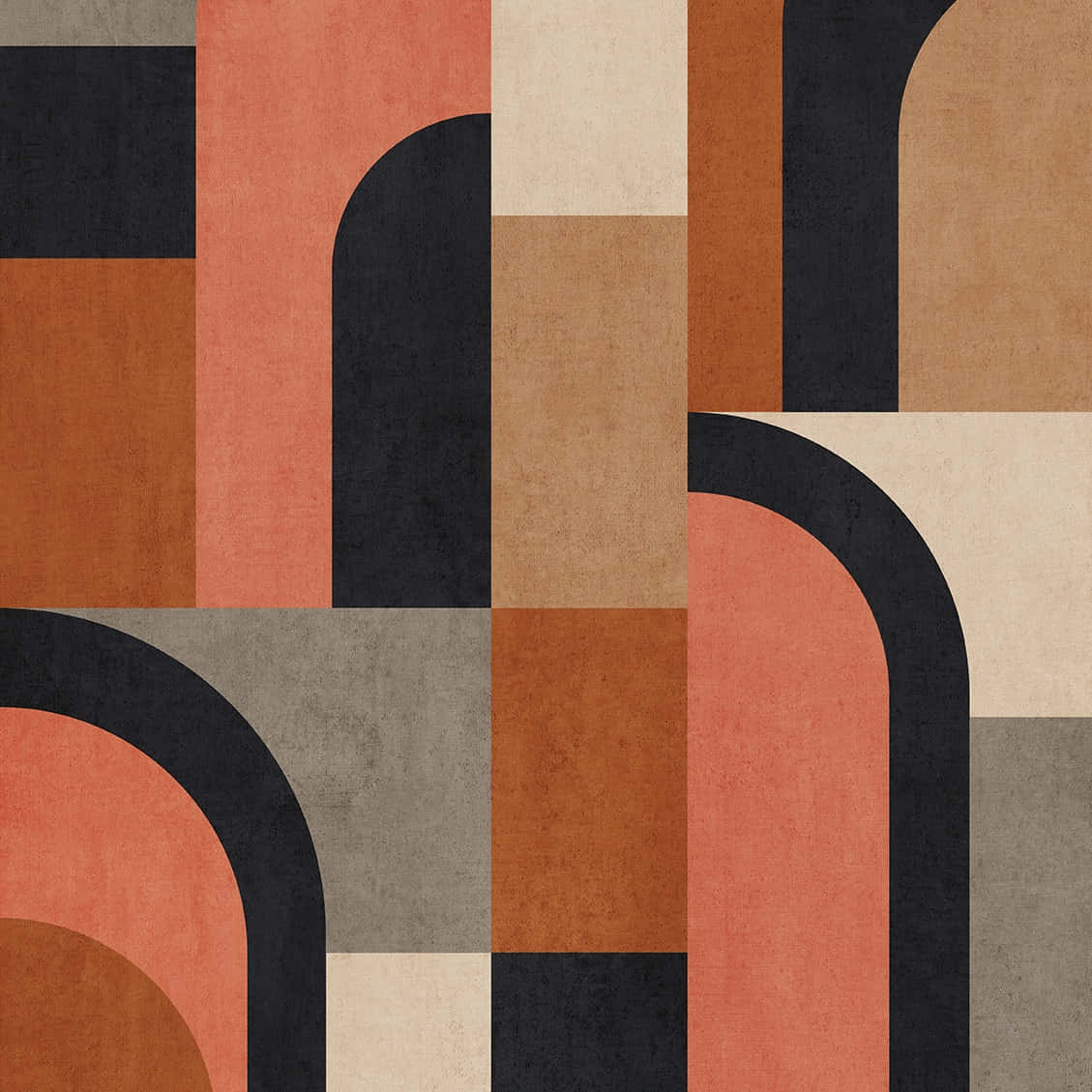 modernism, terracotta beige, deep black, SD Desktop Wallpaper