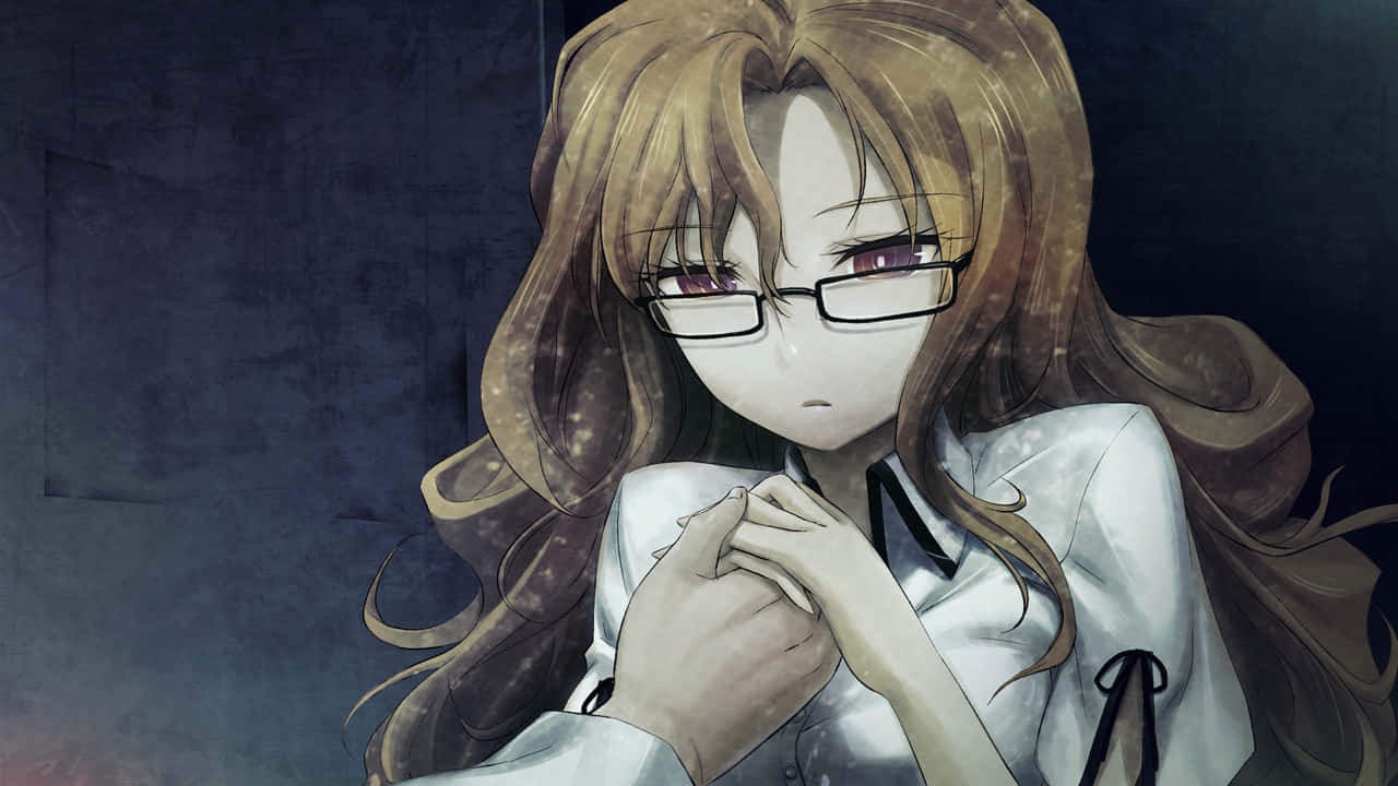 Moeka Kiryu, glasses, long brown hair, HD Desktop Wallpaper
