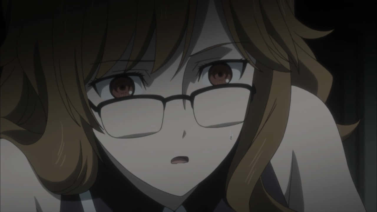 Moeka Kiryu, glasses, brown hair, HD Desktop Wallpaper