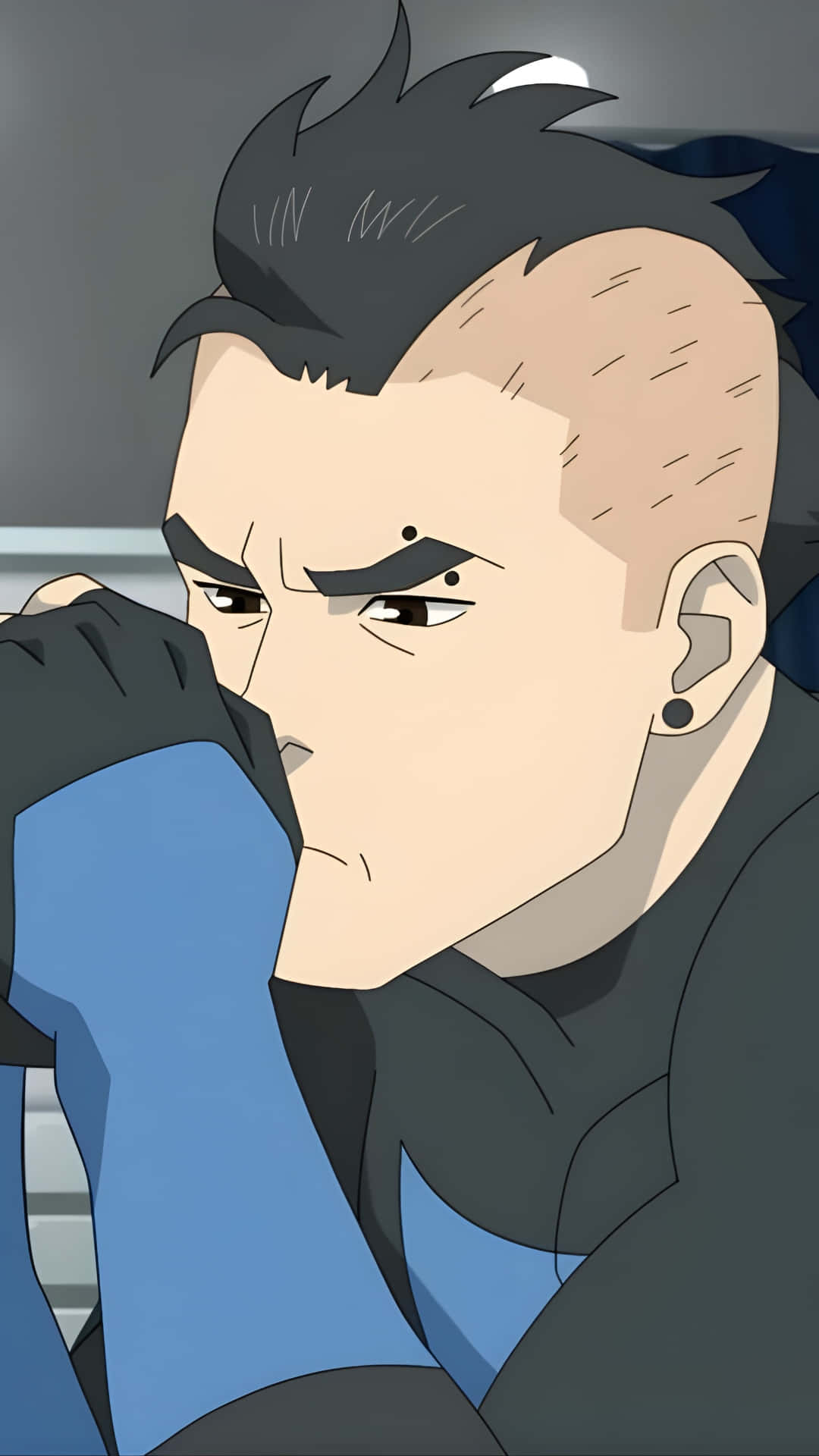 Mohawk Mark, intense expression, shaved head, Full HD Phone Wallpaper