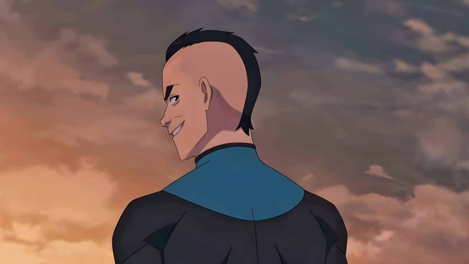 Mohawk Mark, bald animated man, mohawk, Full HD Desktop Wallpaper