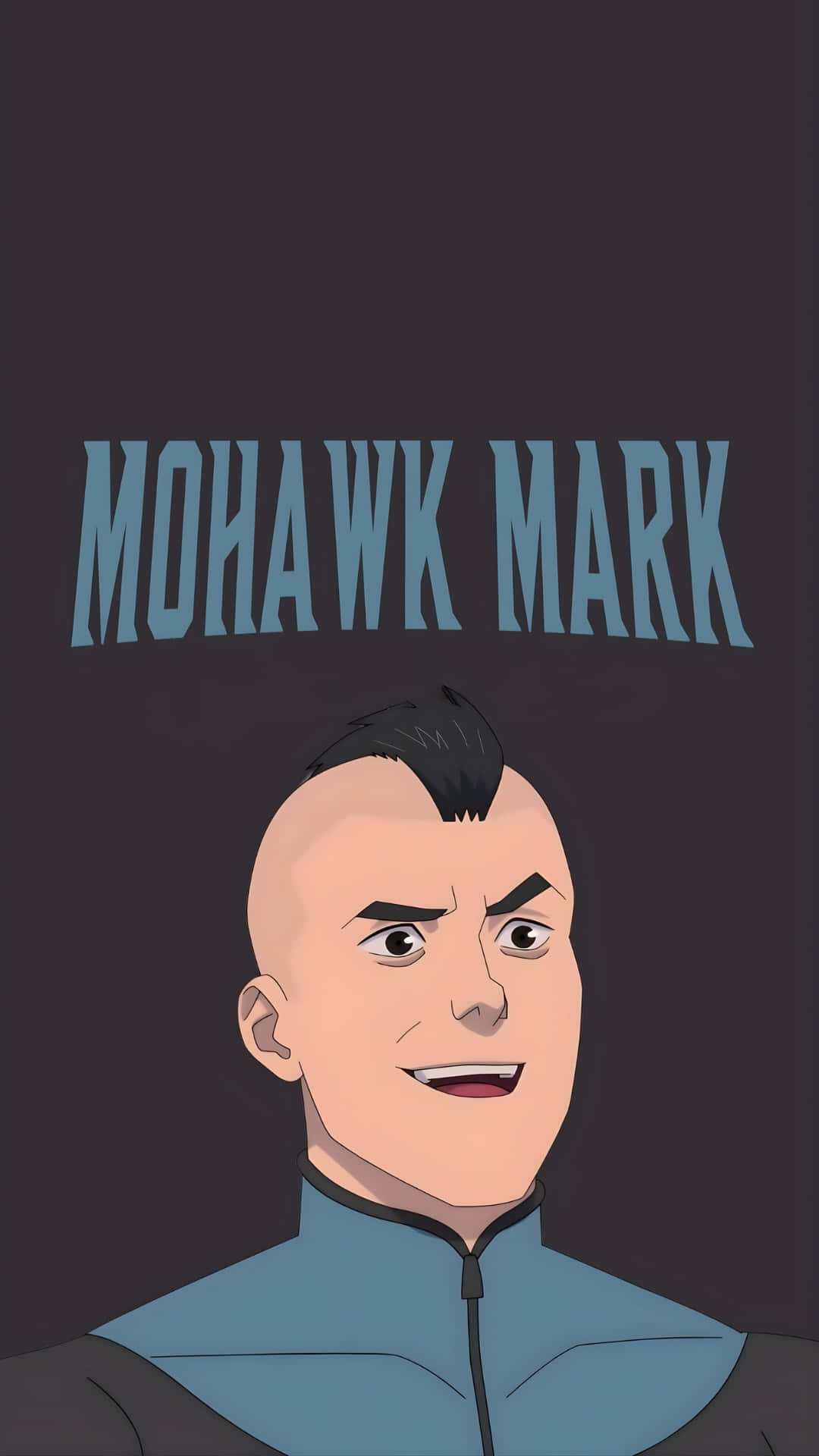 Mohawk Mark, mohawk, blue jacket, Full HD Phone Wallpaper