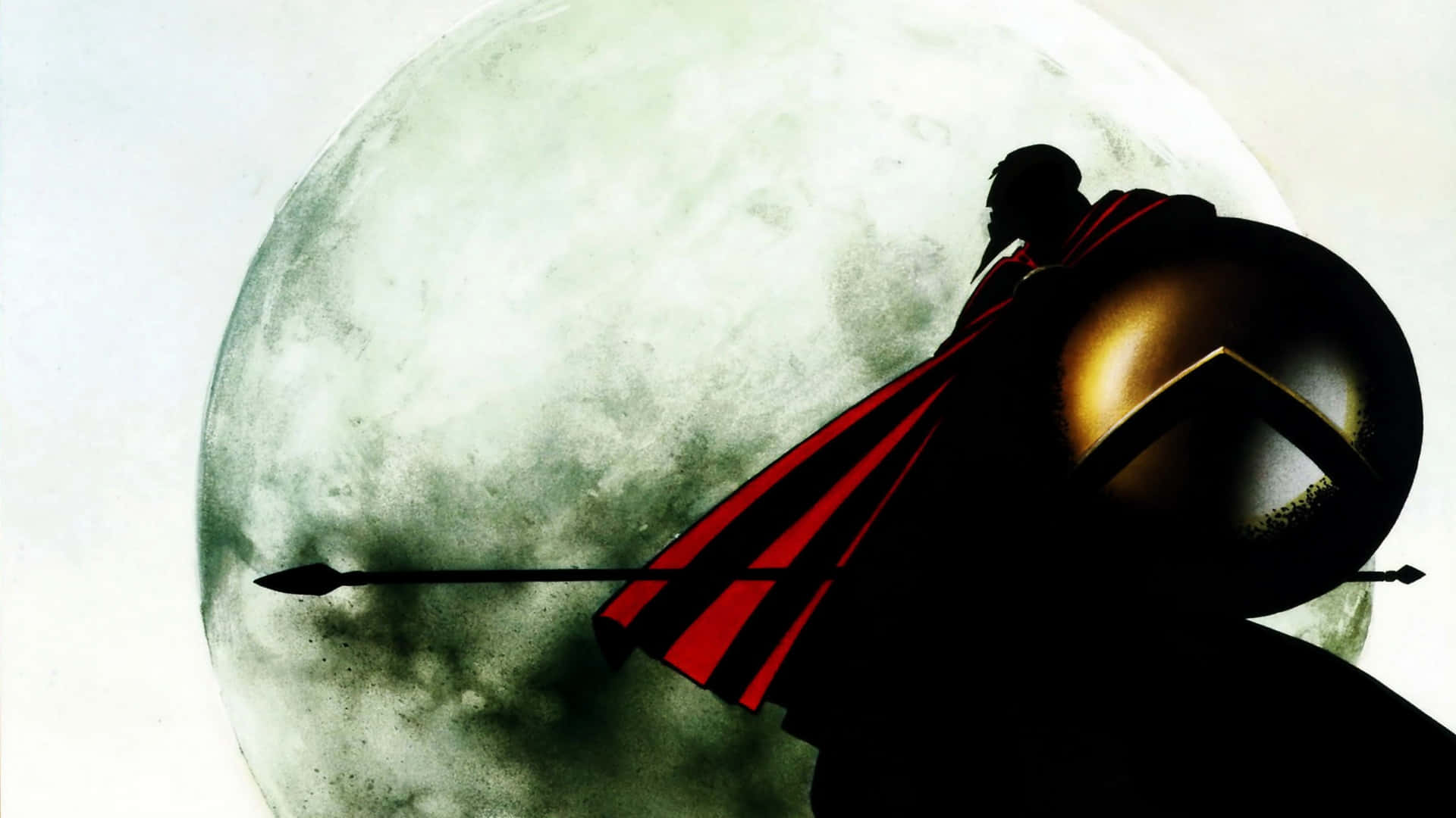 Molon Labe, red cape, golden armor, Full HD Desktop Wallpaper