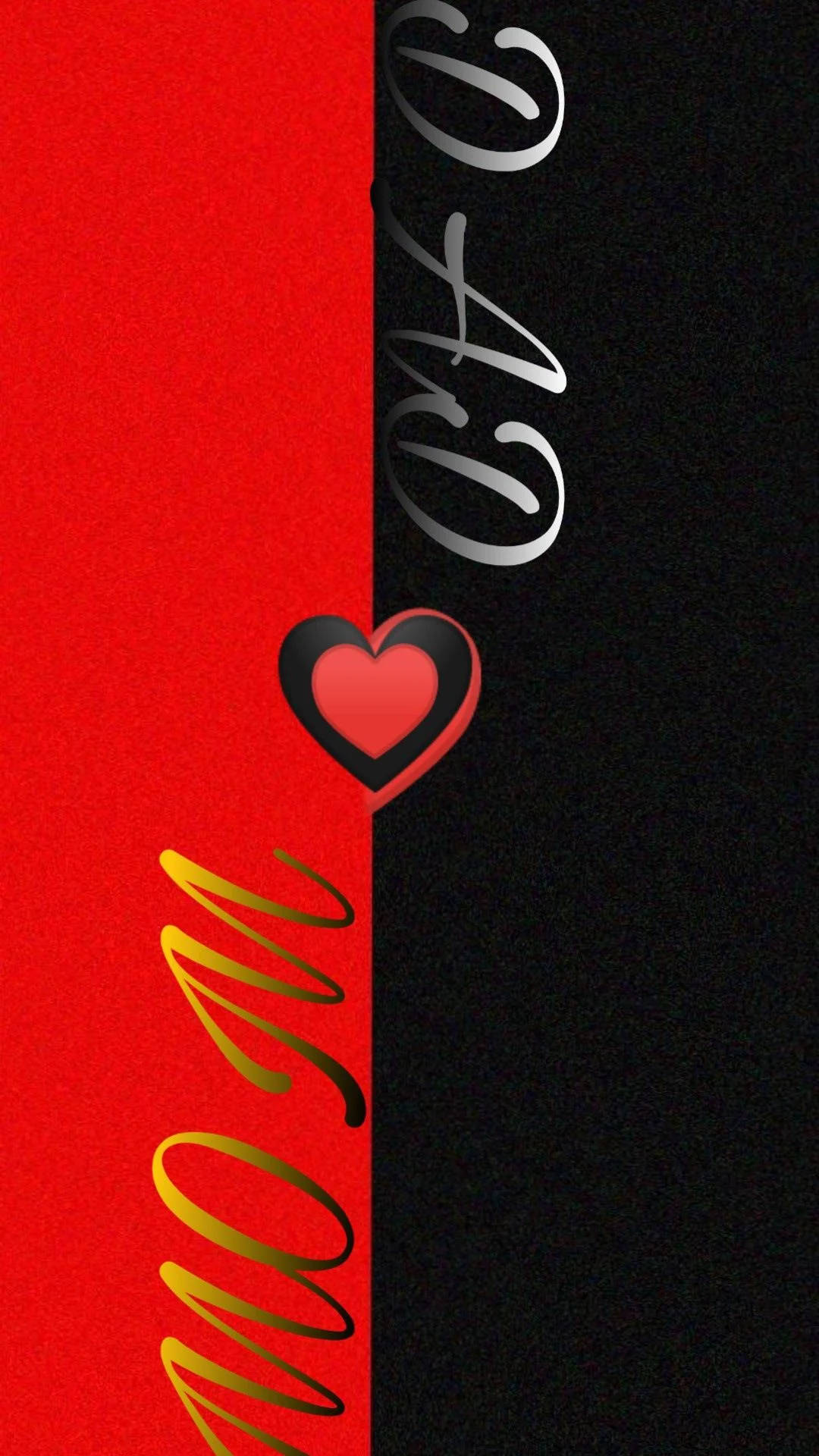 Mom And Dad, red, black, Full HD Phone Wallpaper