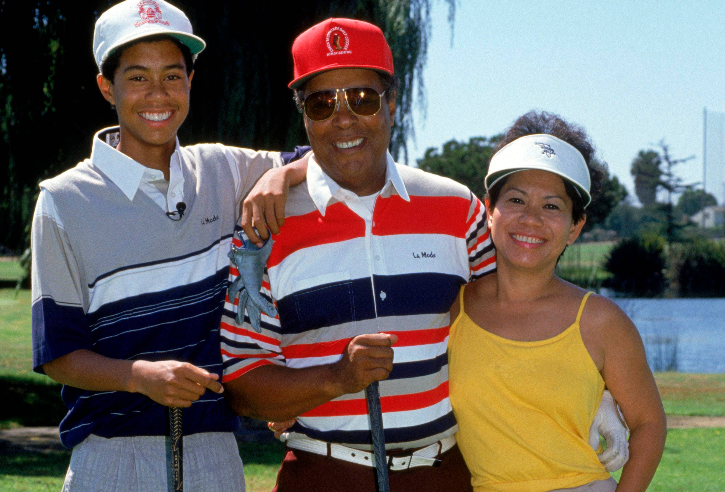 Mom, Dad, golfing, Full HD Desktop Wallpaper