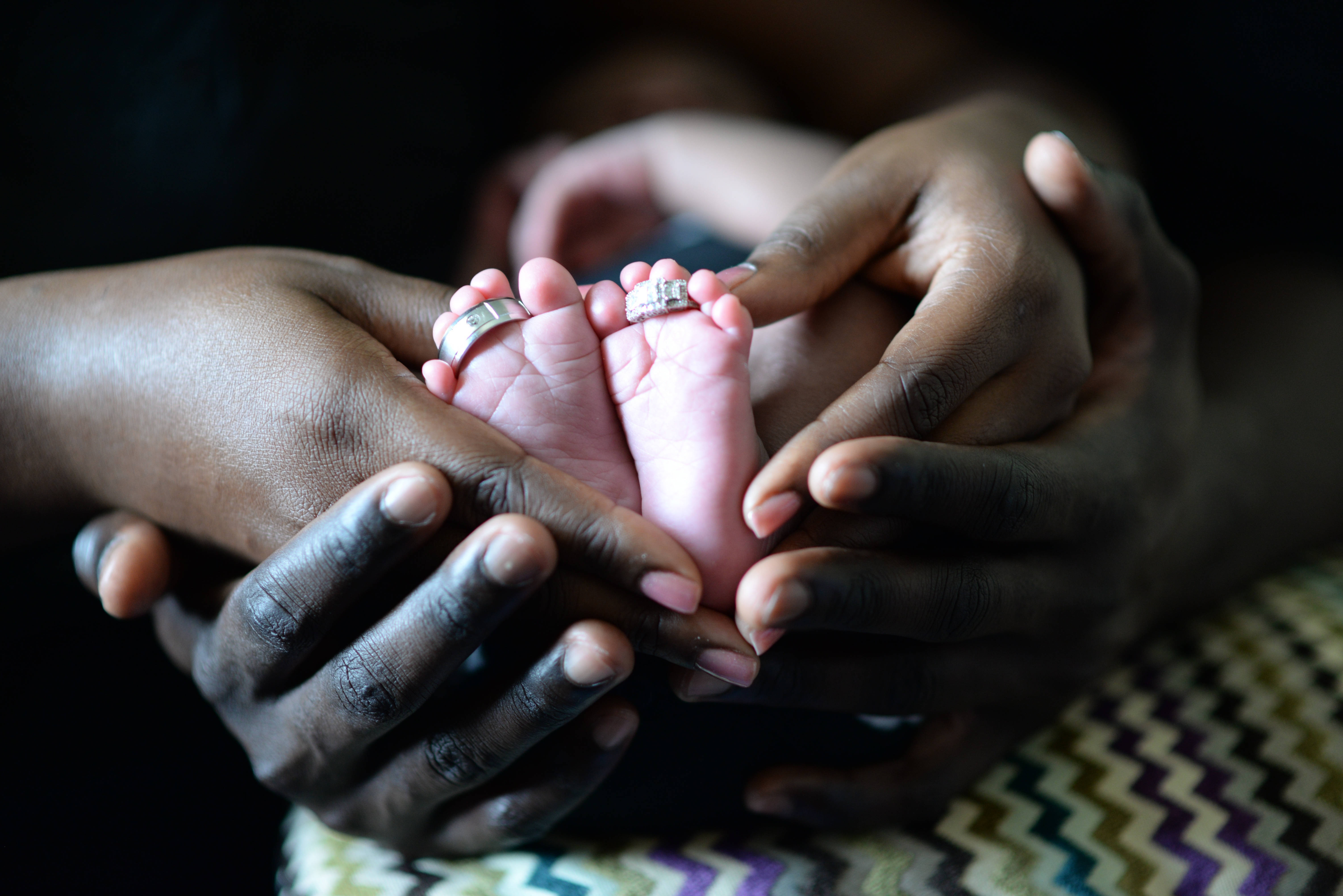 Mom And Dad Rings Baby, silver rings, newborn, 5K Desktop Wallpaper