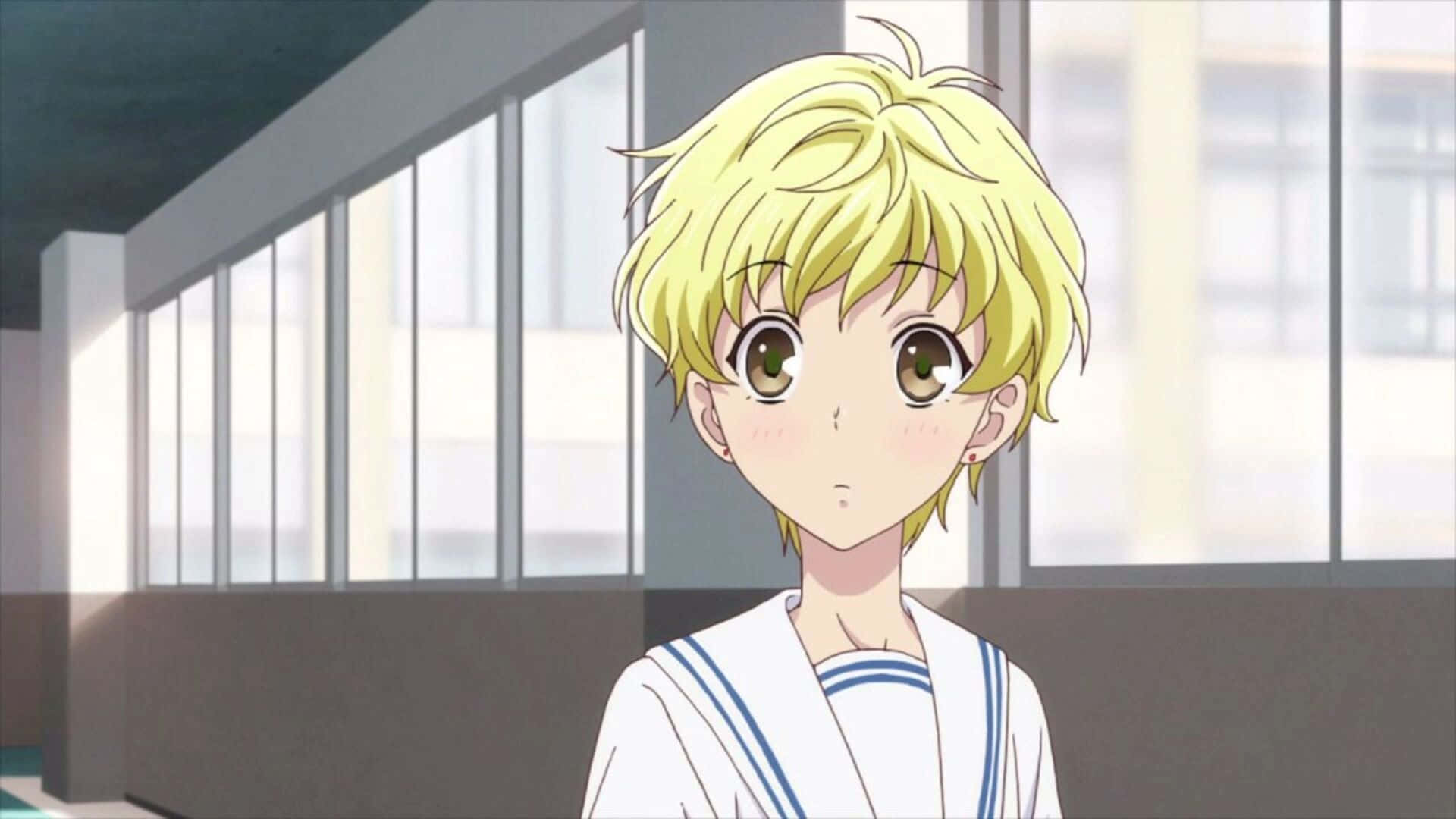 Momiji Sohma, anime portrait, blonde-haired anime boy, Full HD Desktop Wallpaper