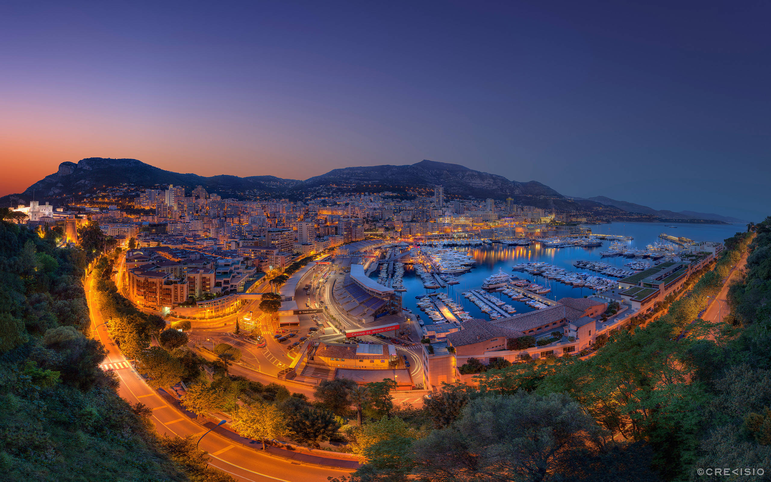 Monaco, harbor, cityscape, 2K Desktop Wallpaper